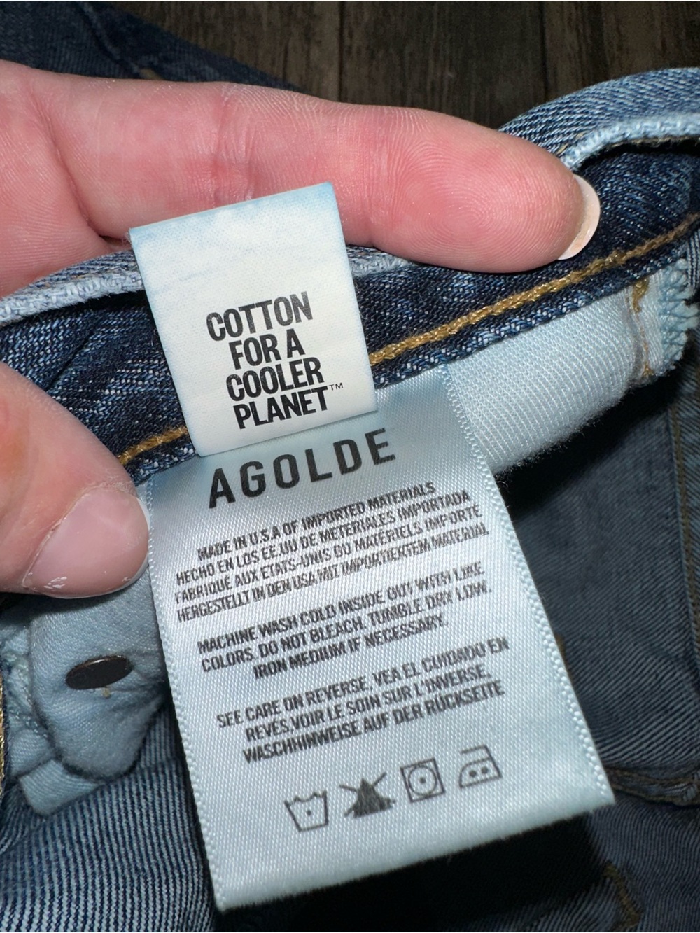AGOLDE Women’s Size 29 Benton Wash High Rise Barrel Leg Jeans Made in USA Denim - Picture 3 of 5